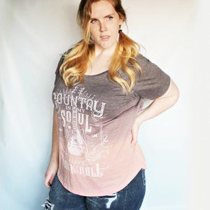 Maurices Tops - MAURICE'S Country Graphic Tee - 2X Maurices Tops - MAURICE'S Country Graphic Tee - 2X